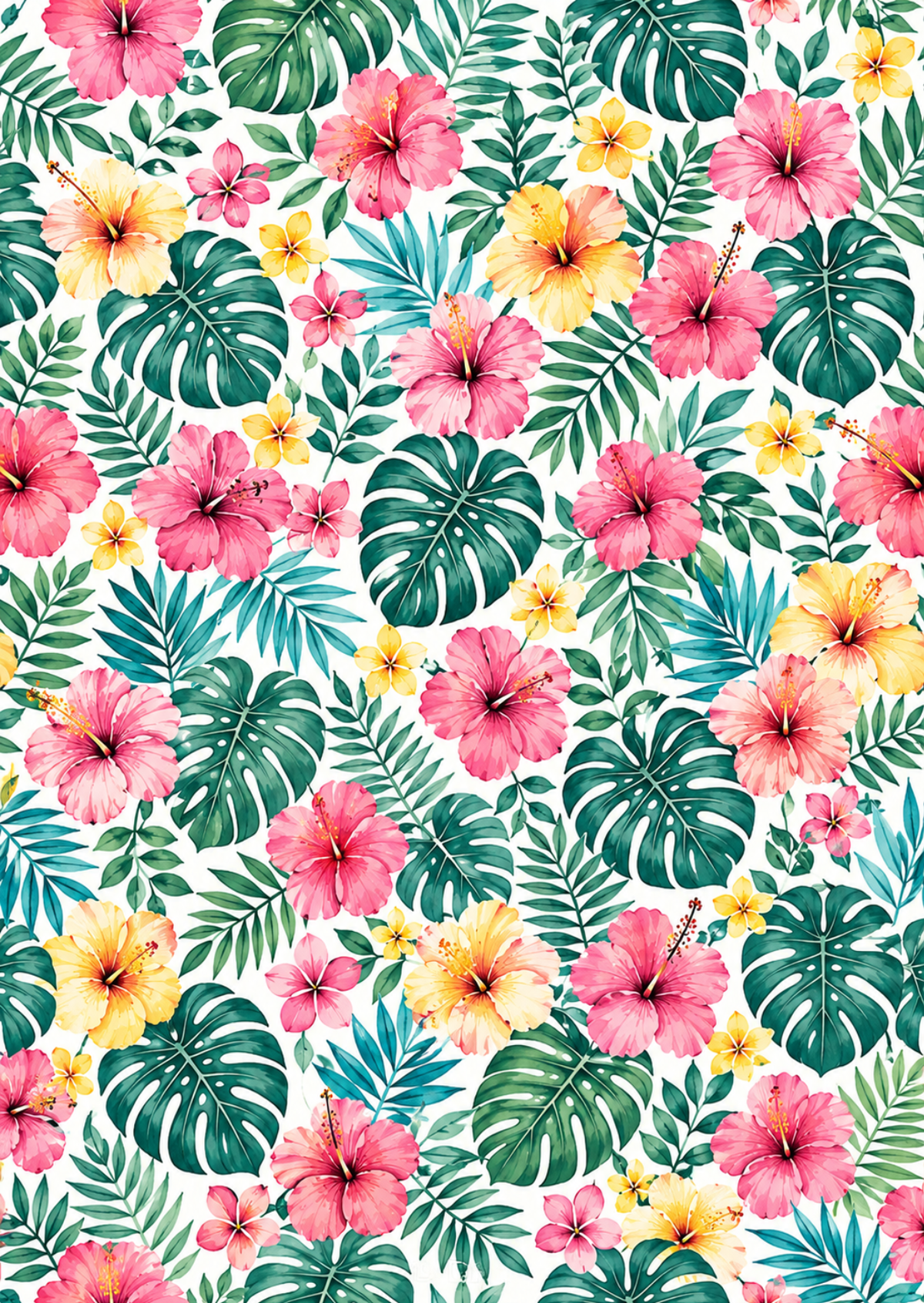 Feuilles de Transfert hibiscus