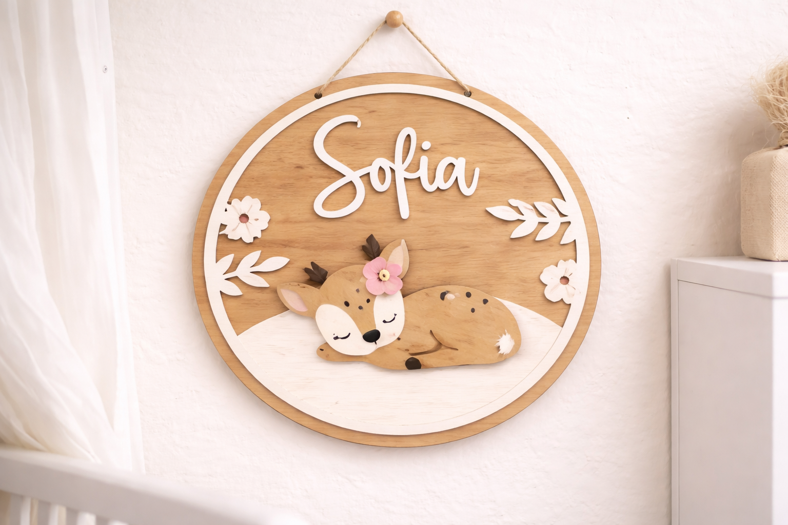 Plaque personnalisé biche