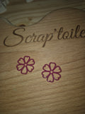Breloque fleurs 2 en acrylique