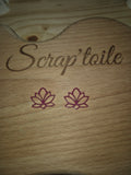 Breloque fleurs lotus en acrylique